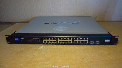 Cisco Linksys SR2024 V2.1 24-Port 10/100/1000 Gigabit Switch 2x SFP + RACK EAS