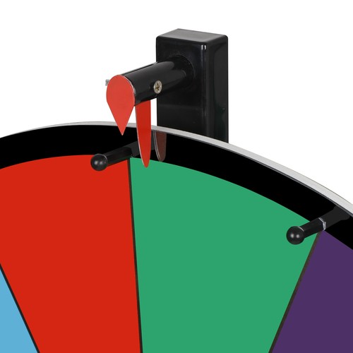 24" Color Prize Wheel Tabletop Dry Erase Spinning Fortune Carnival Game - Picture 5 of 25