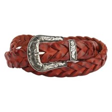 Women's Leather Belt Genuine Leather Woven Western Style Belt Gift For Birthday