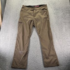 Wrangler Cargo Pants Mens 38x30 Brown Nylon Stretch All Terrain Gear Slim