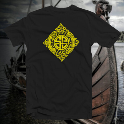 Knot Work #1 COTTON T-SHIRT Norse Viking Rune Saxon Ward