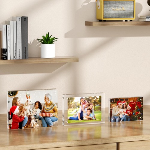 Picture Frames Acrylic 10mm Thicker Lucite Frameless Floating Frames Magnetic - Picture 9 of 18