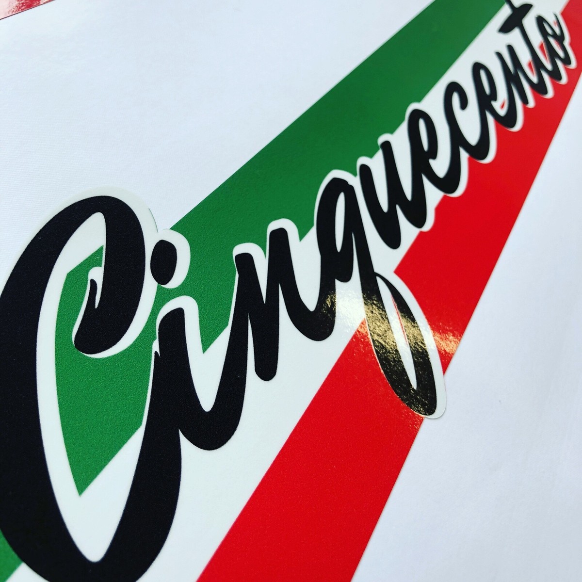 Cinquecento Italian Flag Side Stripe For Fiat 500 Abarth