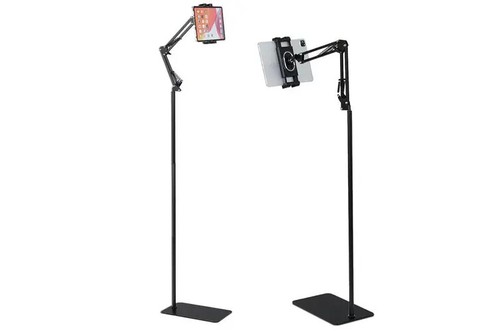 360° Universal Adjustable Floor Stand Holder For iPad/Tablet/Phone 3.5-12.9" - Picture 2 of 17