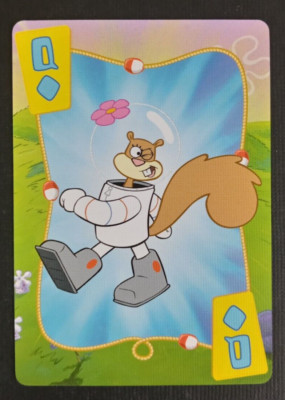 2017 Nickelodeon SpongeBob Squarepants Playing Card Sandy Queen Diamonds