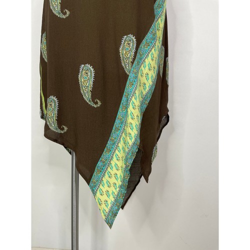 Abito Midi Urban Outfitters Ecote Pacy Paisley senza spalline marrone XL - Foto 6 di 12