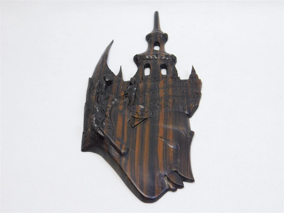 2 Mascarillas Vintage RAMA y SITA Madera Balinesa Tallas MCM Decoración de Pared Foto 3 de 4