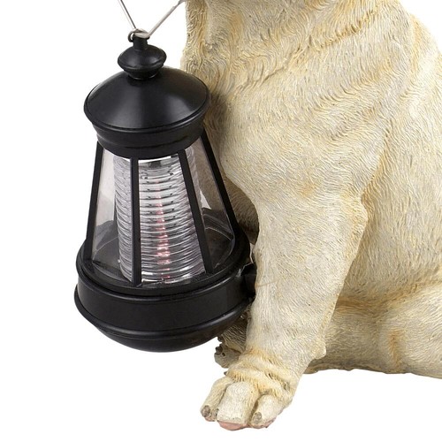 Solarleuchte Solarlampe Außenleuchte Gartenlampe Akku IP44 Hund Laterne LED 2er - Bild 7 von 8