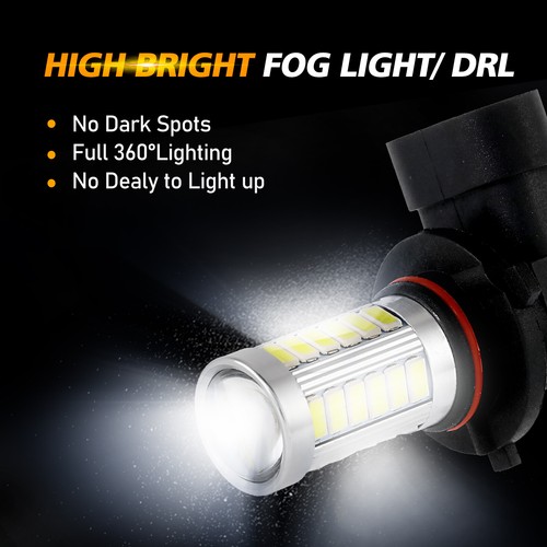 AUXBEAM 2x HB4/9006 LED Fog Light Bulbs DRL Driving Lamp White 6000K High Power - Picture 11 of 12