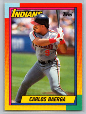 1990 Topps Traded Carlos Baerga Rookie Cleveland Indians #6T