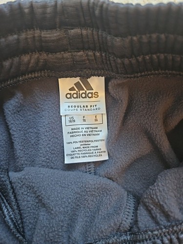 Adidas Boys Size XL Tricot Sweat Pants ~ Black ~ NWT - Picture 5 of 5