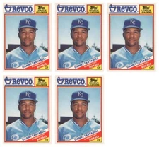 (5) 1988 Topps Revco League Leaders Baseball #26 Danny Tartabull Lot Royals