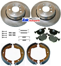 FOR BMW X3 E83 (2004-2011) REAR BRAKE DISCS AND PADS SET SHOES & FITTING KIT