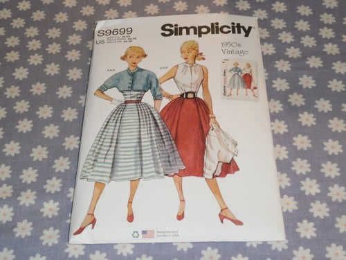 SIMPLICITY 9699MISSES RETRO 50's JACKET BLOUSE &  SKIRT PATTERN-UNCUT-16-24 - Picture 2 of 3