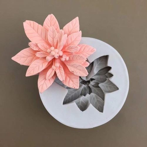 Soap Molds Silicone Craft Mold 3D Fondant Soap Little Holly Leaf Molds DIY Gift - Picture 3 of 6