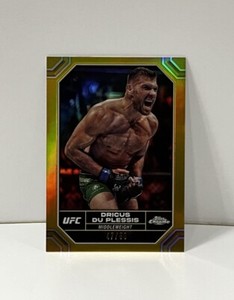 2024 Topps Chrome Dricus Du Plessis 47/ 50 Gold #62 UFC