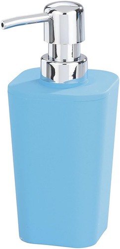 Bad Accessoires Zubehör 3 tlg. Set blau, Seifen Schale + Spender Zahnputzbecher - Bild 3 von 4
