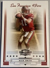 2006 Donruss Threads Retail Blue #77 Alex Smith Football Card San Fransisco 49