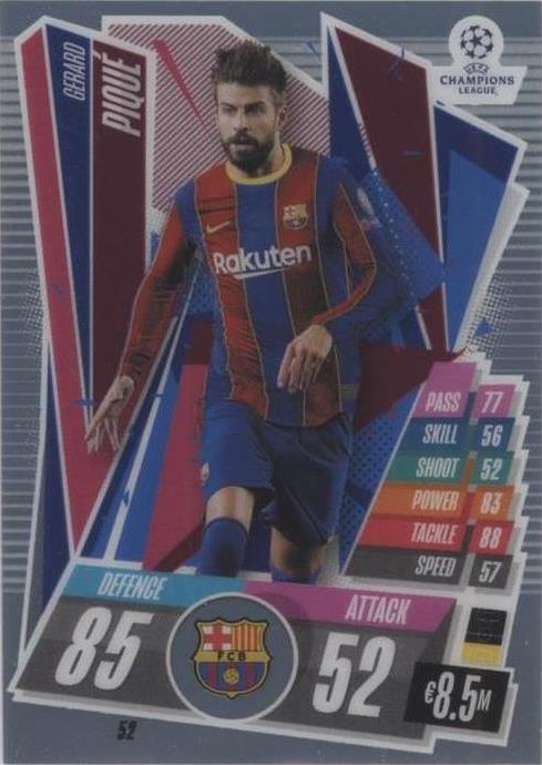 2020-21 Topps Chrome Match Attax UCL Gerard Piqué #52 - 1 of 1