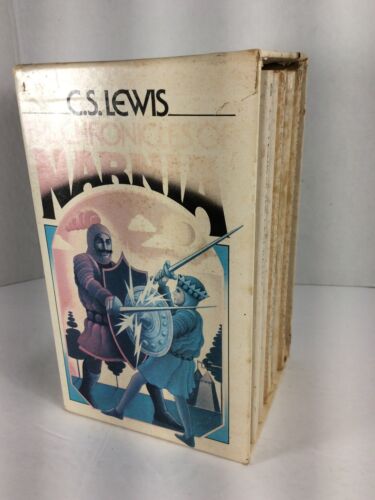 Vintage The Chronicles of Narnia by C.S. Lewis BOX SET Books 1-4 &7