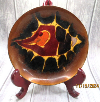MCM~DEKOR ZAGREB ENAMEL DISH~ 5 1/2'' ACROSS