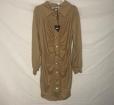 Fashion Nova Kids Ruched Shirt Dress Size 4