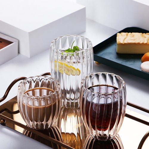 *Vasos aislantes de doble pared taza térmica de vidrio de café taza de té 250/350/450 ml - Imagen 3 de 19