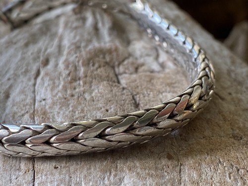 BA SUARTI BALI 925 STERLING SILVER COBRA LINK TOGGLE BRACELET 8" - Picture 7 of 23