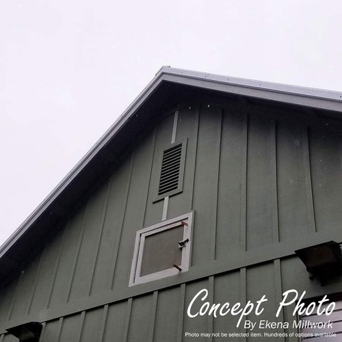 Ekena Millwork Gable Louver Vent 23" Round Unfinished Smooth Western Red Cedar - Picture 7 of 8