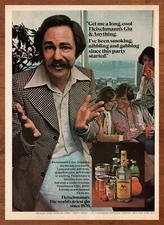 1977 Fleischmann's Gin Vintage Print Ad/Poster Man Cave Bar Wall Art 70s Retro