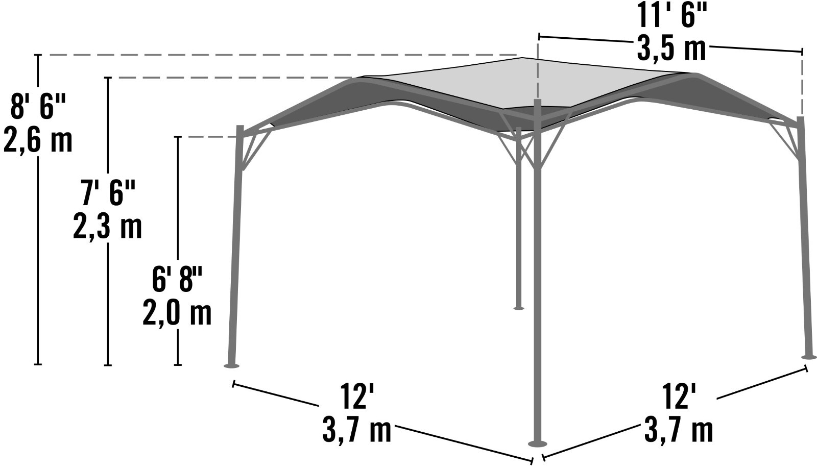 ShelterLogic Monterey Canopy, 12 ft. x 12 ft.