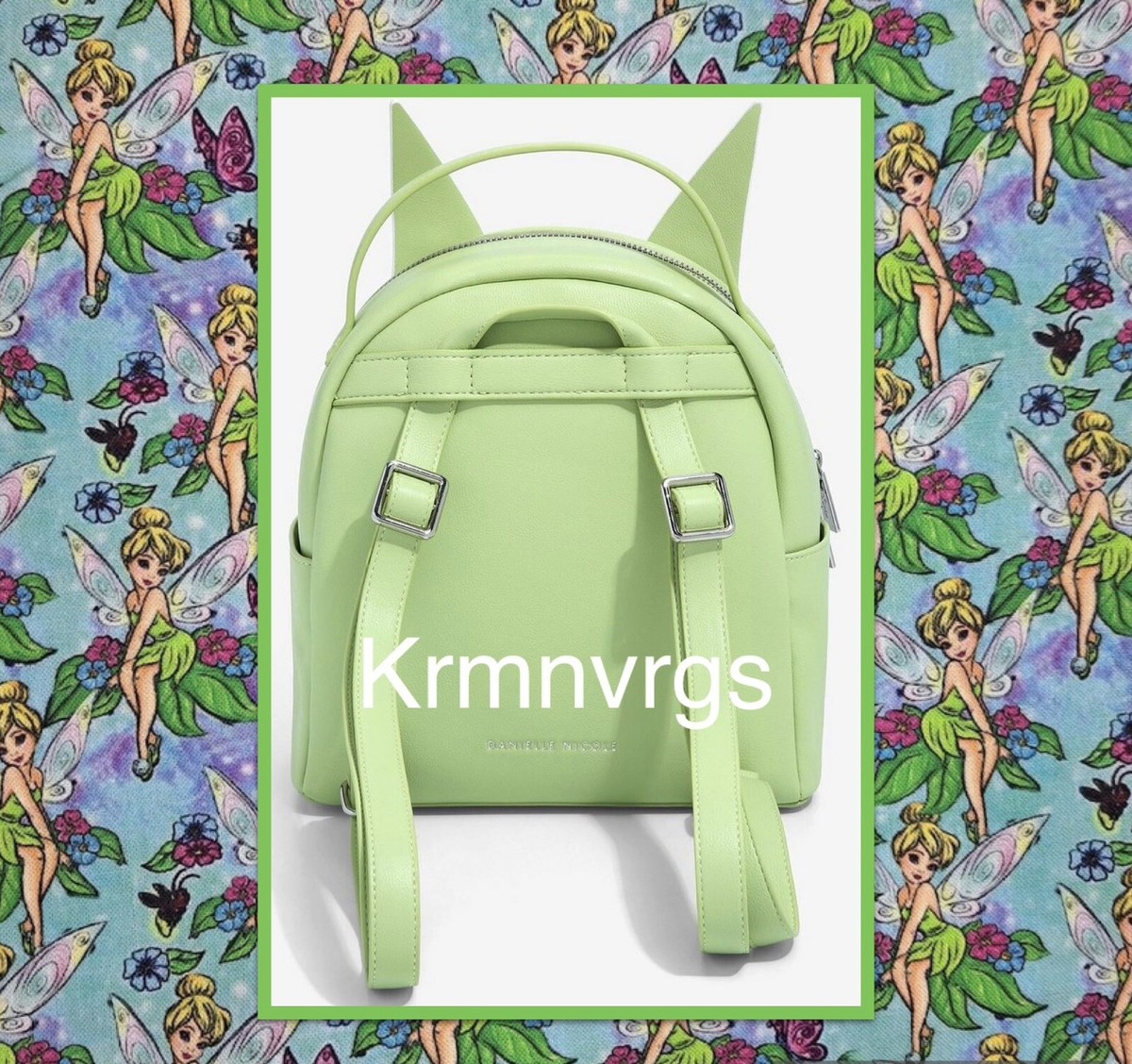 danielle nicole disney tinkerbell mini backpack amazon Danielle Nicole Disney Peter Pan Tinker Bell Wings Dangle Mini Backpack;  NWT