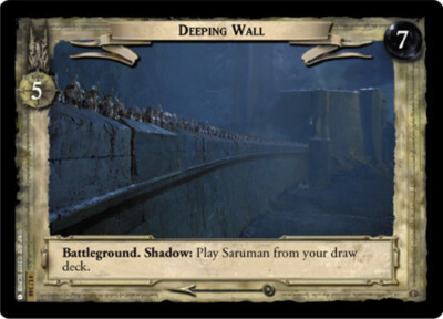 4x  Deeping Wall - 4U348 Ungraded The Two Towers