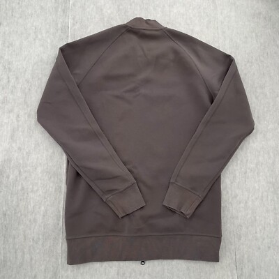 Apple Employee Jacket Adult Medium Gray Full Zip Store Uniform