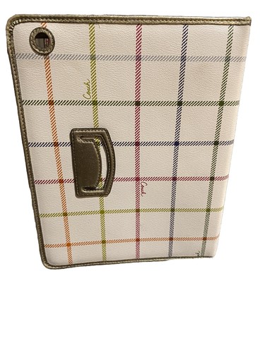🔥COACH Signature🔥Cream & Stripe IPAD CASE | Beautiful Pre-Loved Condition | - 第 3/8 張圖片