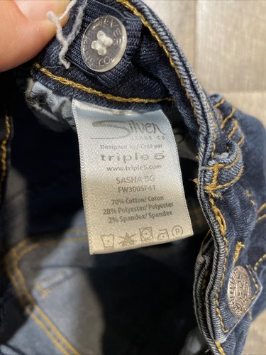 Silver Jeans Sasha Skinny Leg Size 12 Denim Stretch Dark Wash (26x26) - Picture 6 of 8