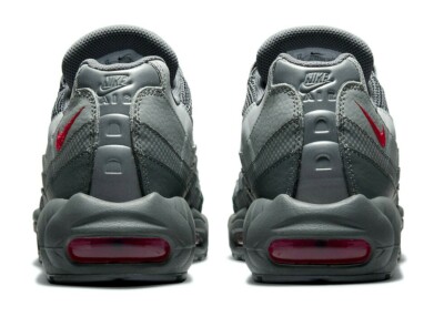 NIKE AIR MAX 95 GREY/RED SIZE 9.5 BRAND NEW W/BOX RARE (DM9104-002