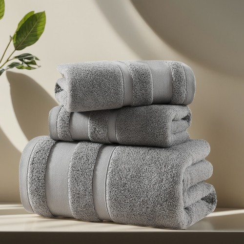 6 Piece Towels Set Luxury Bale Face Hand 100% Egyptian Cotton Bath Sheets Towels - Picture 31 of 96
