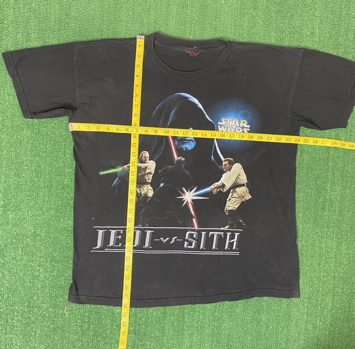 Vintage 90s Star Wars Episode 1 Movie Jedi Vs. Sith Shirt Size XL