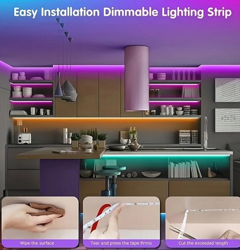 New 10m LED Strip Lights RGB Colour Changing Light with Remote Bedroom Party - Picture 3 of 8