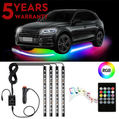4PC 5050 RGB IC Dream Color SKN LED Neon Kit Light Strip For Car Truck US