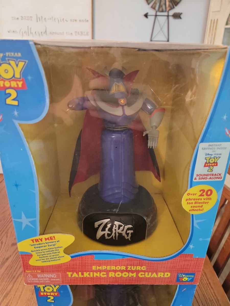 Emperor Zurg Talking Room Guard Vintage 1999 12” Toy Story2 by