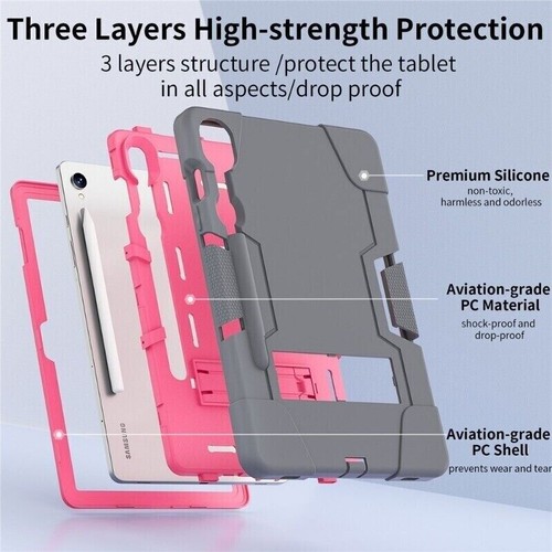 Kids Shockproof Rugged Stand Case Cover For Samsung Galxy Tab S9 Plus 11" 12.4" - Picture 136 of 157