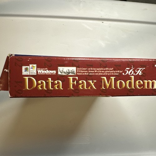 Vintage Microsoft Data Fax Modem V.92 56Kbps Download Speed - Picture 6 of 6