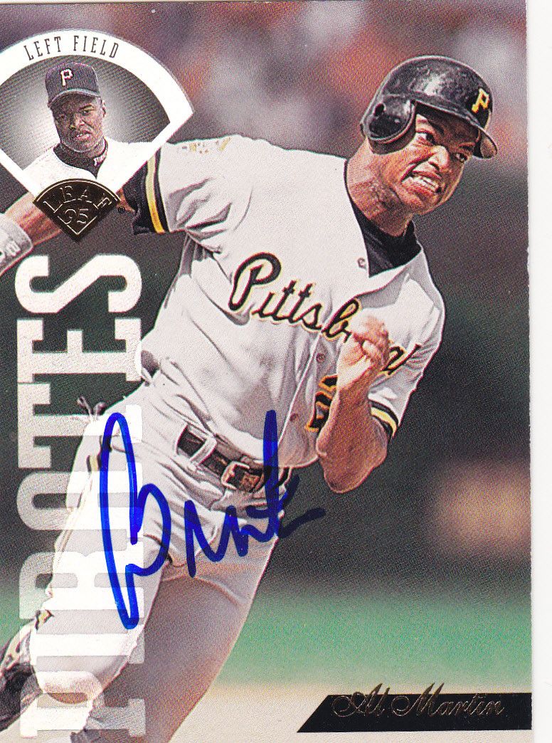 AL MARTIN PITTSBURGH PIRATES SIGNED BASEBALL CARD MARINERS PADRES