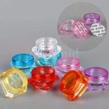 20Pcs/Lot 3g 5g  Diamond Empty Jars Lip Balm Pot Screw Salve Sample Containers
