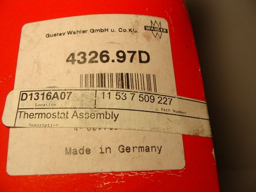 Thermostat with Housing & Gasket 97 deg. C OEM WAHLER For BMW E39 E46 1153750922 - Picture 2 of 3