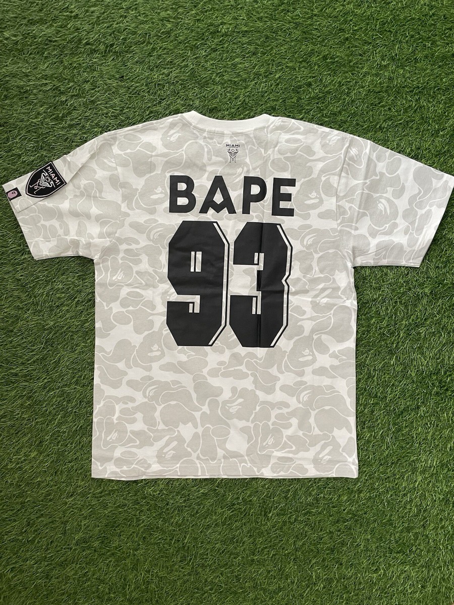 Size Medium | BAPE x Inter Miami CF Camo Tee White | ON HAND