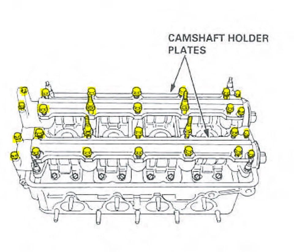 Pernos de cubierta de tapa de leva de culata Honda B16A B18C VTEC B18 B16 perno completo Foto 2 de 4