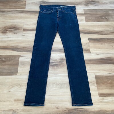 H&M Jeans Mens 28 x 32 Slim Conscious Denim Blue Dark Wash